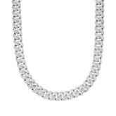 Moissanite 15mm 22" Heavy Baguette Cuban Chain