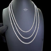 3mm Moissanite Tennis Chain Necklace