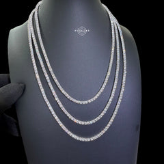 3mm Moissanite Tennis Chain Necklace