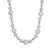 Moissanite Snow Ball Bead Iced Chain - 22"