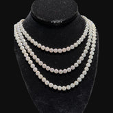 Moissanite 7mm Cluster Tennis Necklace