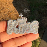 King Silver Tone Pendant