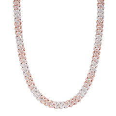 Cuban Big Stone/Small Stone Moissanite Chain 10mm 22"