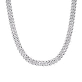 12mm Cuban Solitaire Moissanite Chain