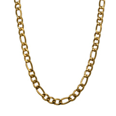 Figaro Chain Necklace - 4mm - Waterproof & Durable Steel Chain Sterling Tomorrow
