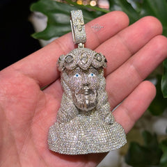 Moissanite Custom Jesus Pendant