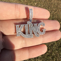 King Iced Pendant + Steel Rope Chain