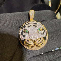 Tiger Head Bling Pendant