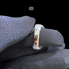 Moissanite Cluster Mens Ring