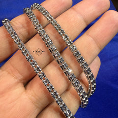Ice Bracelet - Rhodium - 925 Silver - 4mm 8"