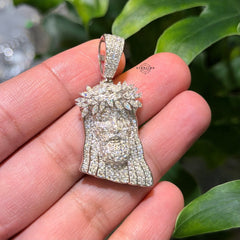 Moissanite Marquis Thorns Jesus Pendant