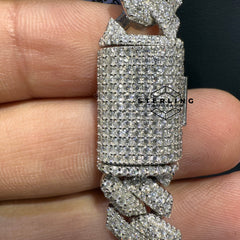 10mm Cuban Solitaire Moissanite Chain