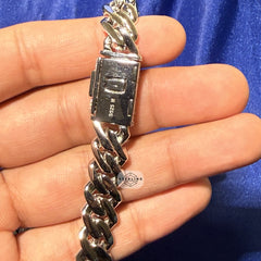 12mm 3D Moissanite Miami Cuban Prong Chain