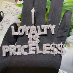 Loyalty Is Priceless Iced Hip Hop Pendant
