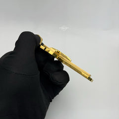 Large Gold Steel 3D Cross Pendant