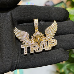 Trap Eagle Iced Pendant
