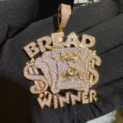 Breadwinner Money Iced Hip Hop Pendant