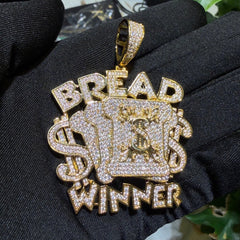 Breadwinner Money Iced Hip Hop Pendant