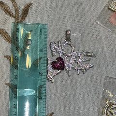 No Love Iced Statement Pendant
