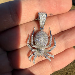 Moissanite Spider Pendant