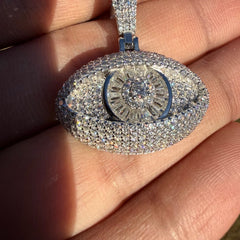 Moissanite Evil Eye Pendant