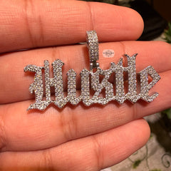 Moissanite HUSTLE Pendant
