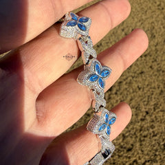 Moissanite Marquis Star Bracelet 17mm 8"