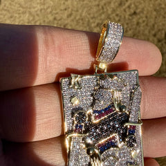 Joker Card Iced Out Pendant