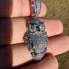Owl Iced Pendant