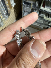 Moissanite Tennis Cluster Chain 7.5mm 22"