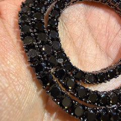 4mm Black Iced CZ Tennis Chain