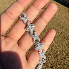 Marquis Star Infinity Bracelet - White - 925 Sterling Silver