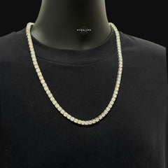 Moissanite 6mm Tennis Chain 925 Sterling Silver