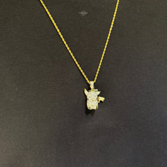 Moissanite Cartoon Mouse Pendant