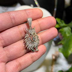 Moissanite Lion Pendant