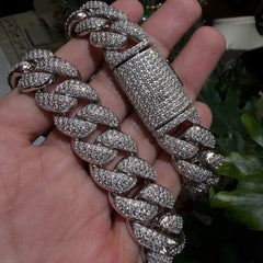 Moissanite 20mm 22" Miami Cuban Chain