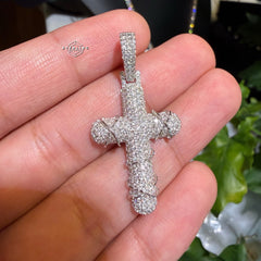 Moissanite Thorns Cross Pendant