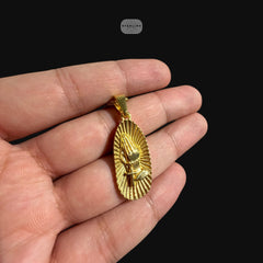 Gold Praying Hands Pendant Necklace, Stainless Steel Necklace for Men, Religious Christian Pendant, 14K Gold Waterproof Necklace, Gift for Him