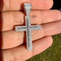 Moissanite 1.5" Iced Out Cross Pendant