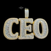 Big Gold Iced Out CEO Pendant