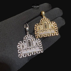 Cuban Link Style Iced Out Last Supper Pendant Necklace Gold or Silver, CZ Diamond Jesus Religious Pendant, Christian Hip Hop Jewelry