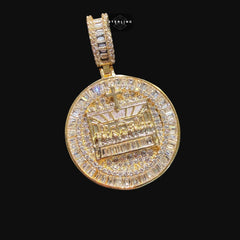 Gold Baguette Iced Out Last Supper Pendant