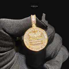 Gold Baguette Iced Out Last Supper Pendant