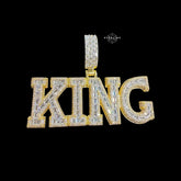Gold KING Pendant Necklace