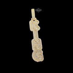 Gold Vertical KING Pendant