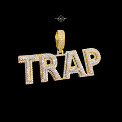 Trap Iced Out Baguette Pendant