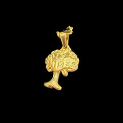 Gold Tree Pendant Necklace, Stainless Steel Necklace for Men Women, Tree Charm Pendant, 14K Gold Bonded Waterproof Necklace, Gift for Him Her