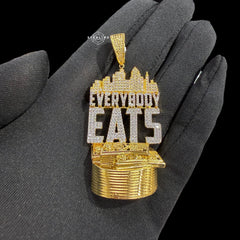 Everybody Eats Money City Iced Out Pendant