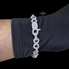 Moissanite Infinity Baguette Bracelet