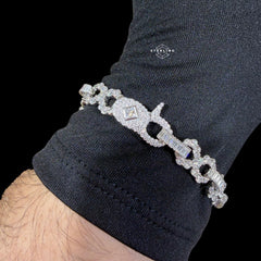Moissanite Infinity Baguette Bracelet